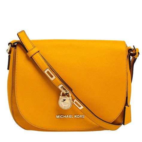 michael kors mustard yellow purse